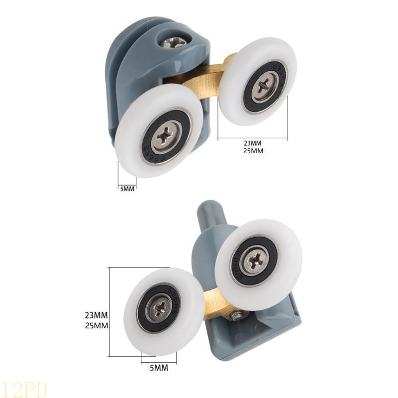 12PD Adjustable Cabins Pulley Shower Door Rollers Runner Upper Bottom Rollers