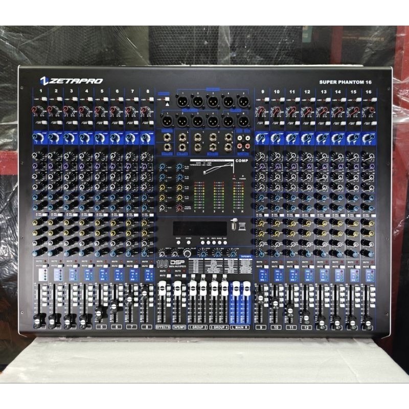 Mixer 16 Channel ZETAPRO SUPER PHANTOM 16 Origanal zetapro