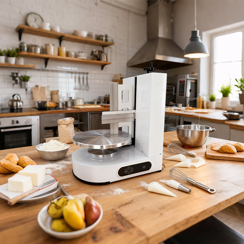 Automatic Crepe Cake Machine 4-12 Inch Birthday Cake Cream Icing Coating Machine Cake Shop Multi Fun