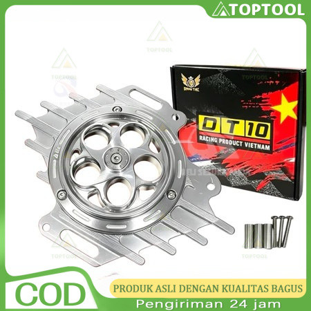 Paketan Cover Radiator Spinner 3D Arm Cakra Plus Leheran Radiator Aksesoris Motor Modifikasi