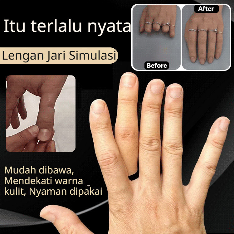 Asli Jari Palsu Tangan Lengan Jempol Halus/Simulation silicone finger sleeve/Nyaman Lengan Jari Sili