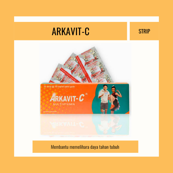 ARKAVIT C STRIP 10 TABLET - SUPLEMEN DAYA TAHAN TUBUH