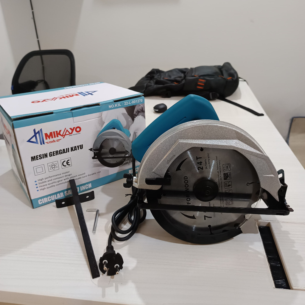 BISA COD  CIRCULAR SAW CIRCLE SAW GERGAJI KAYU LISTRIK 7 INCH YUKIDO SEPERTI YUKIDO Circular Saw mes