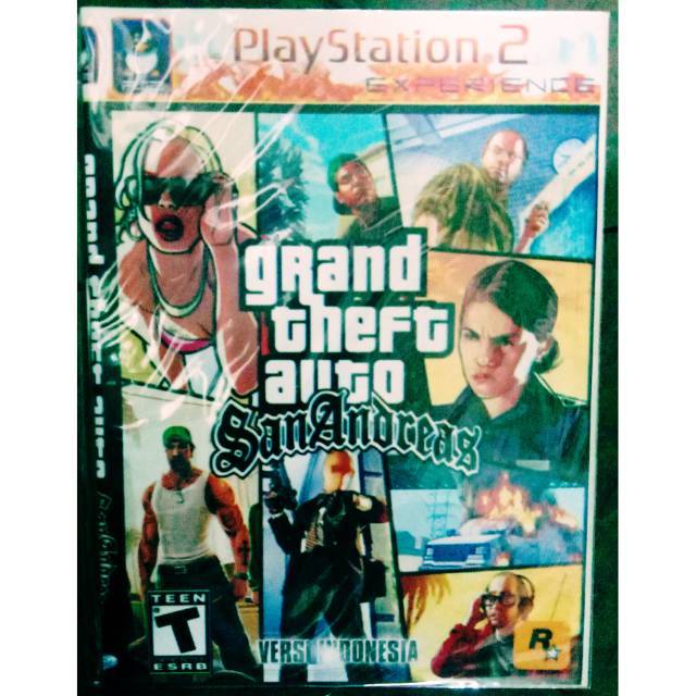 Kaset Ps2 Game GTA San Andreas Indonesia