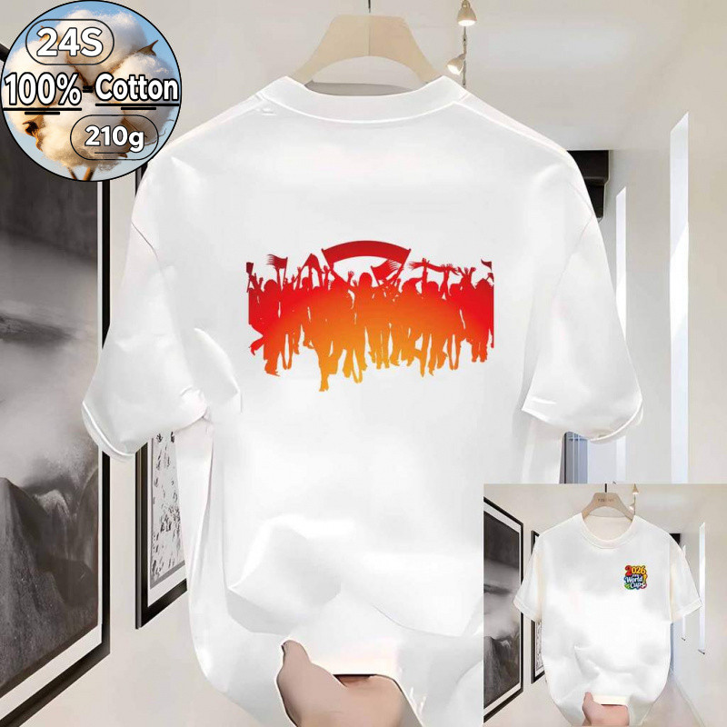 * COD * Piala Dunia FIFA 2026 Kaos Casual Unisex, empat gaya ilustrasi sepak bola modern mulai dari 