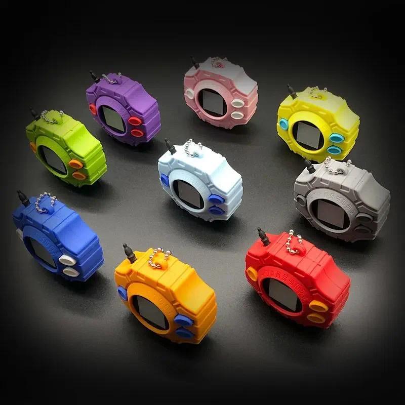 Anime Digimon Adventure PVC DIGIVICE Model Pendant Keychain Key Rings Evolution Props Digital Monste