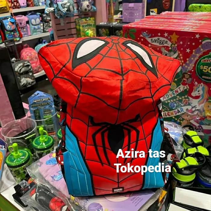 BACKPACK SMIGGLE MARVEL SPIDERMAN ORIGINAL - TAS ANAK SEKOLAH - marvel hoodie