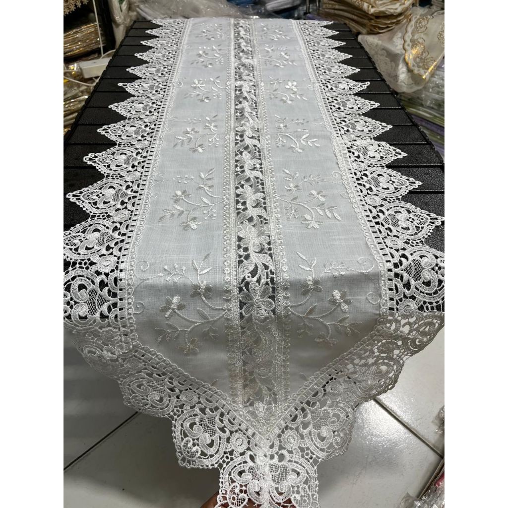 TAPLAK MEJA TAMU PANJANG/TABLE RUNNER TURKI MEWAH IMPORT