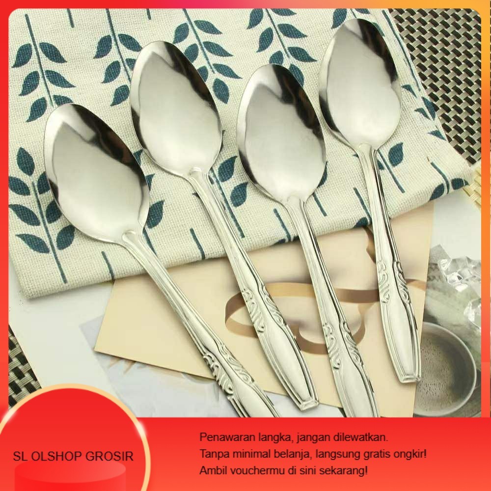 S8671 1 LUSIN Sendok Makan stainless tebal makan stainless sendok tebal