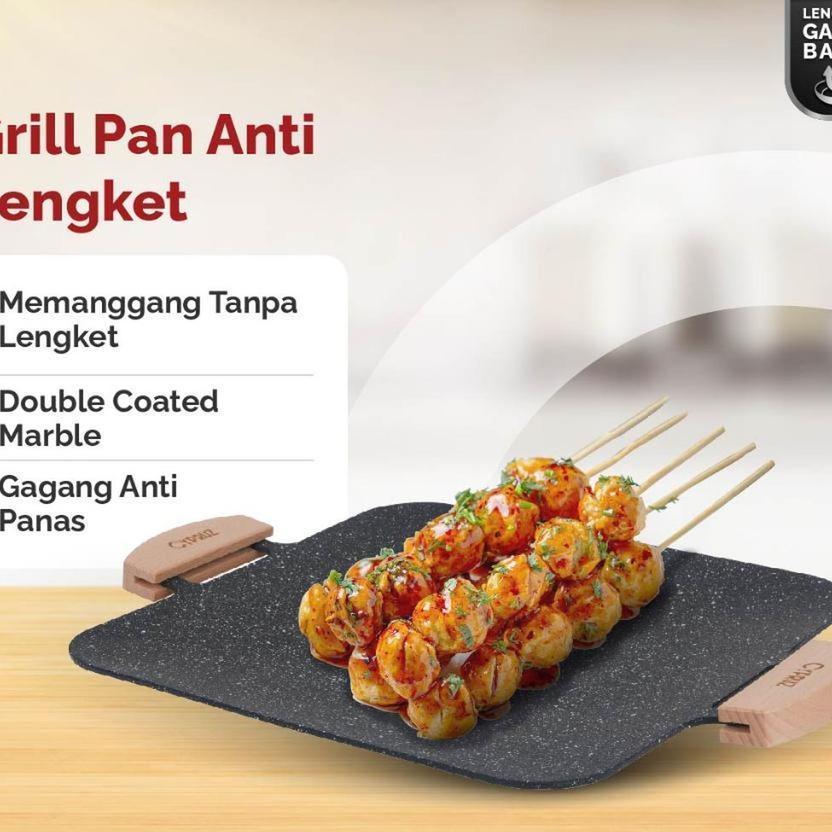 Cypruz Square Grill Pan Bbq Panggangan Cypruz