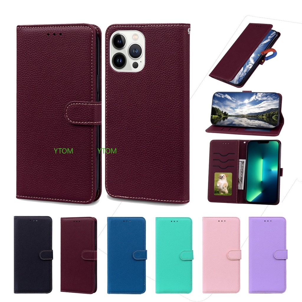 Casing Dompet Kulit Mewah untuk Huawei Y6 2018 Y5 2018Y9 2019 Y7 2019 Y6S 2020 Y5 2019 Y6P Y7P Y8P Y