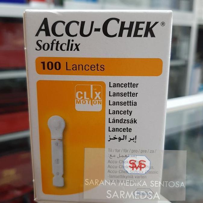 Lancet Accu-Chek 100' / Jarum Accu-Chek / Softclix Lancet 100
