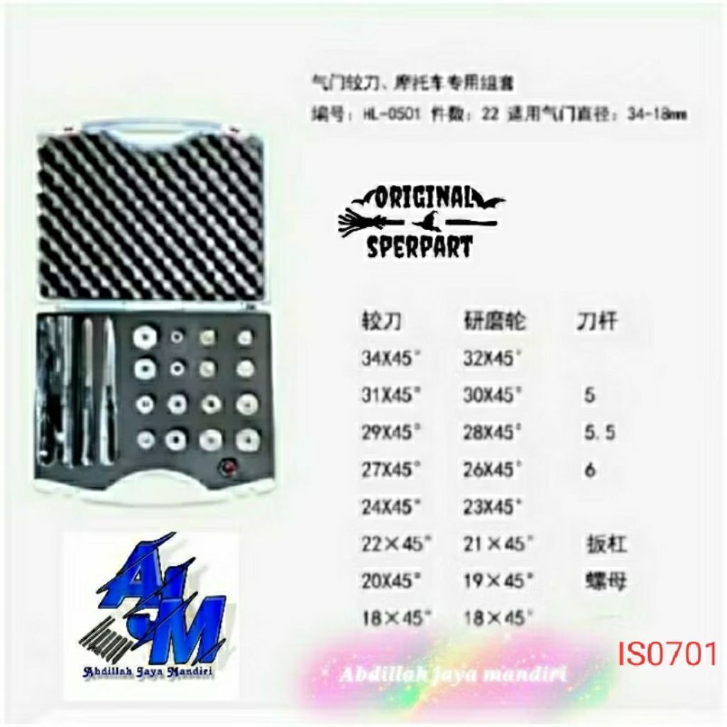 valve seat cutter valve seat reamer alat perbaikan katup alat siting klep seating klep motor 18mm - 