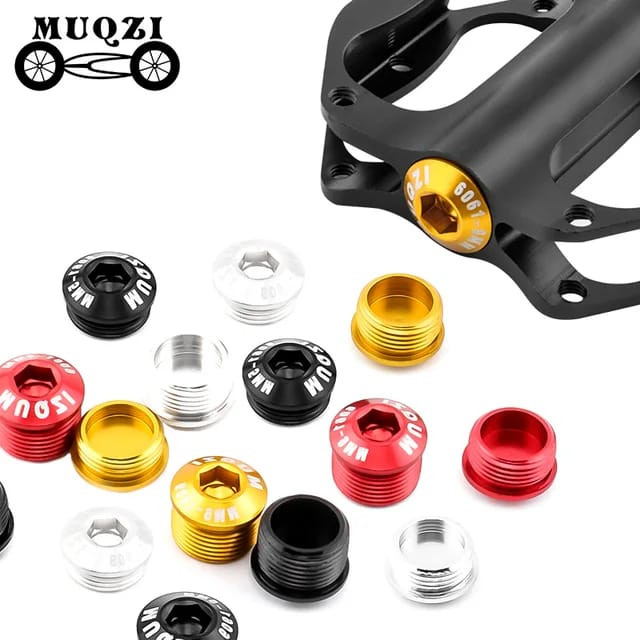 Foto Tutup Baut Bolt Spindle As Pedal Sepeda M14 dust cover Aluminium Alloy