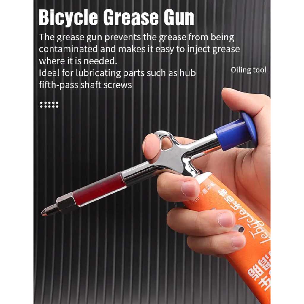 Foto Grease Gun Mekanik Alat Untuk Pemompa Grease Stempet Pelumas Perbaikan Sepeda