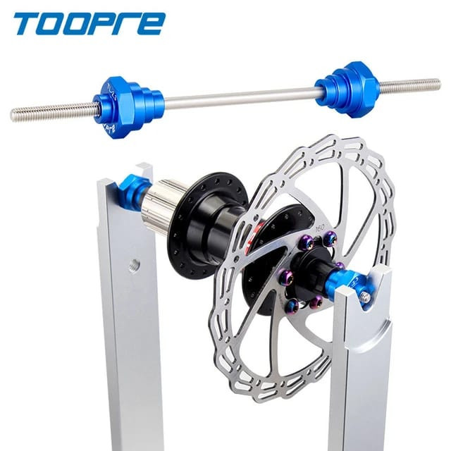 Foto Adaptor Alat Tool Reparasi Stel Truing Velg Rims Wheelset AS TA thru axle 12 15 20mm sepeda