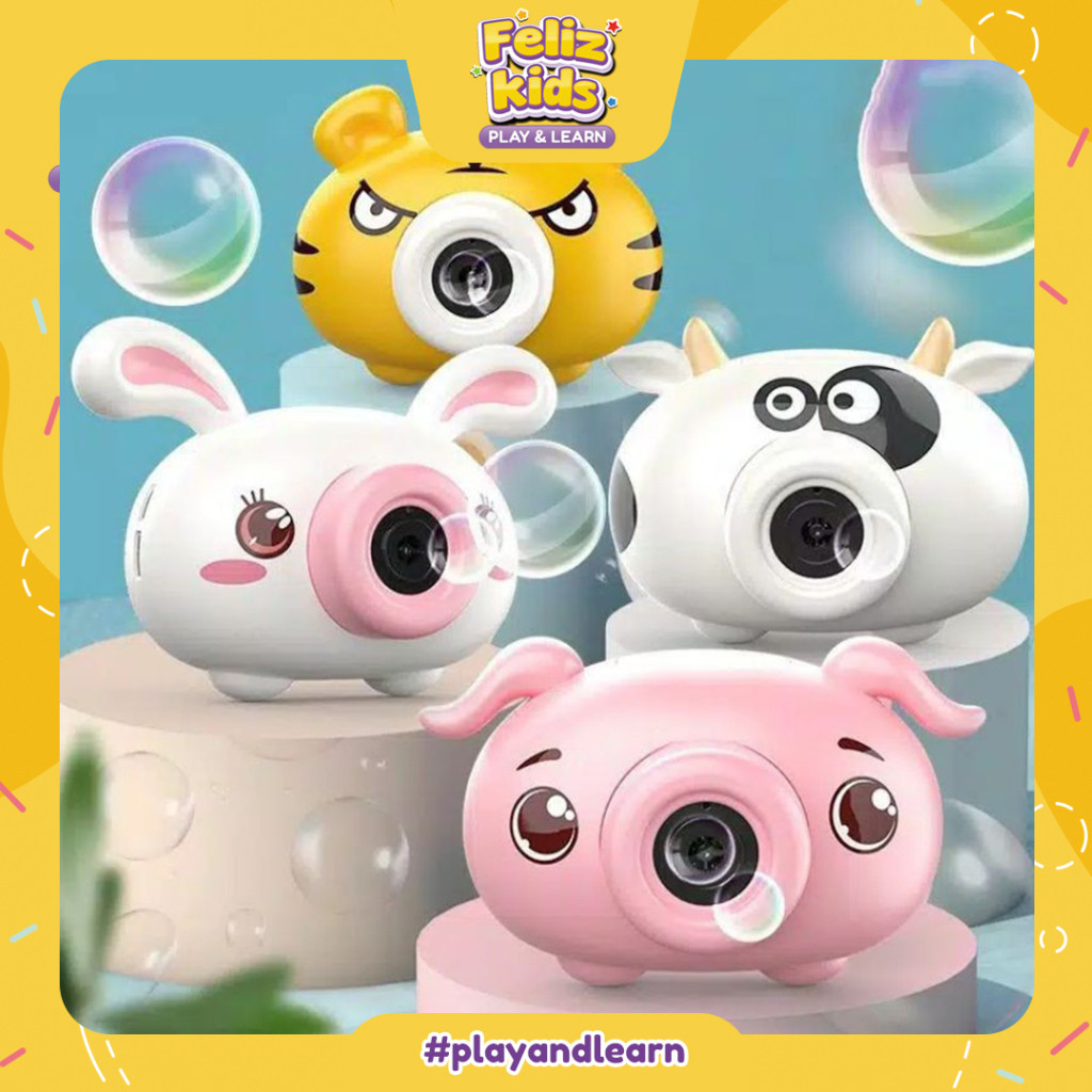 [FELIZKIDS] [FK154] BUBBLE CAMERA elektrik/ bubble blow kamera otomatis /kamera bubble plus refil/ m