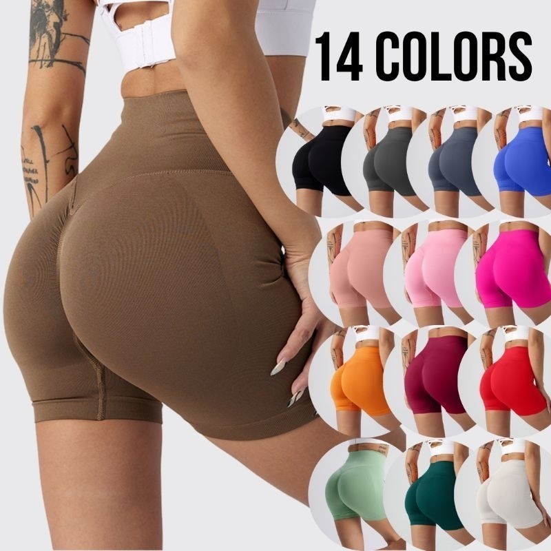 UC | PEACHY short booty scrunch celana pendek olahraga yoga gym fitness workout