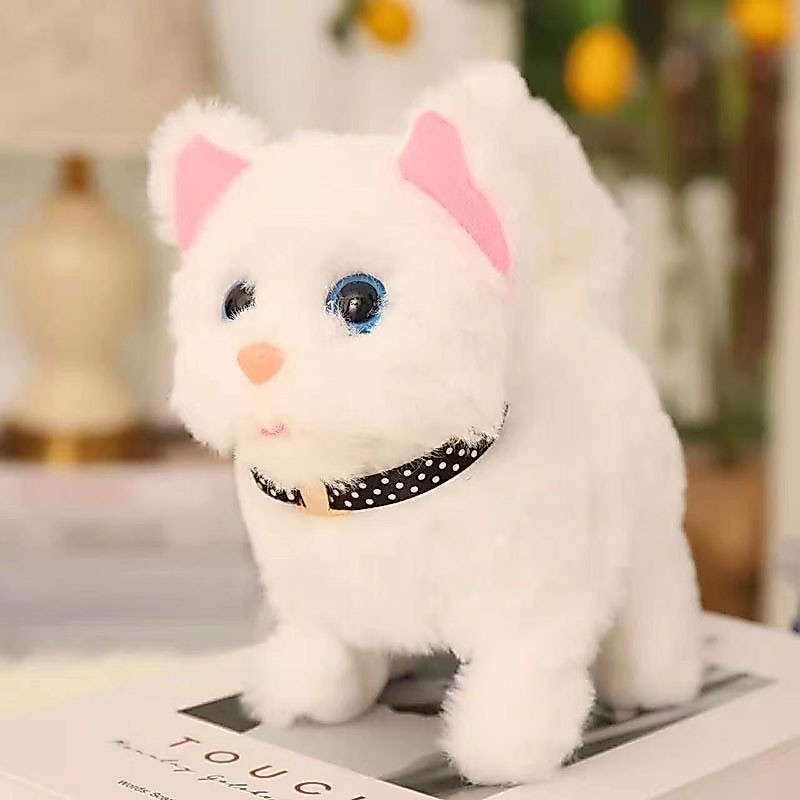 Mainan Anak Boneka Kucing Musik Berjalan Bergoyang Bernyanyi Boneka Cat Mainan Boneka Kucing Bisa Be