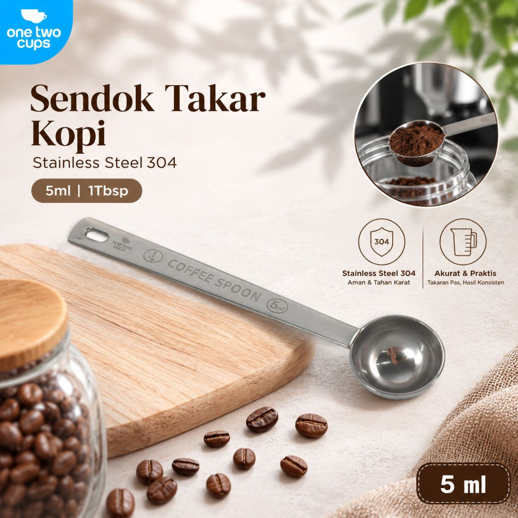 Sendok Takar Kopi Coffee Measuring Spoon Stainless Steel 304 - GG-304