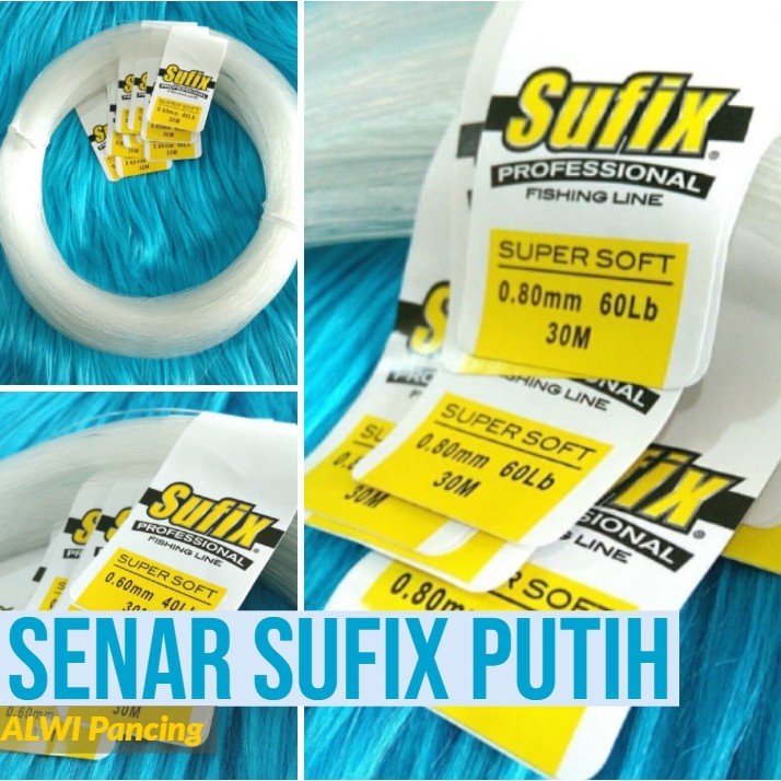 SENAR PANCING SUFIX PUTIH perlengkapan pancing senar mata kail memancing pilihan untuk kebutuhan har