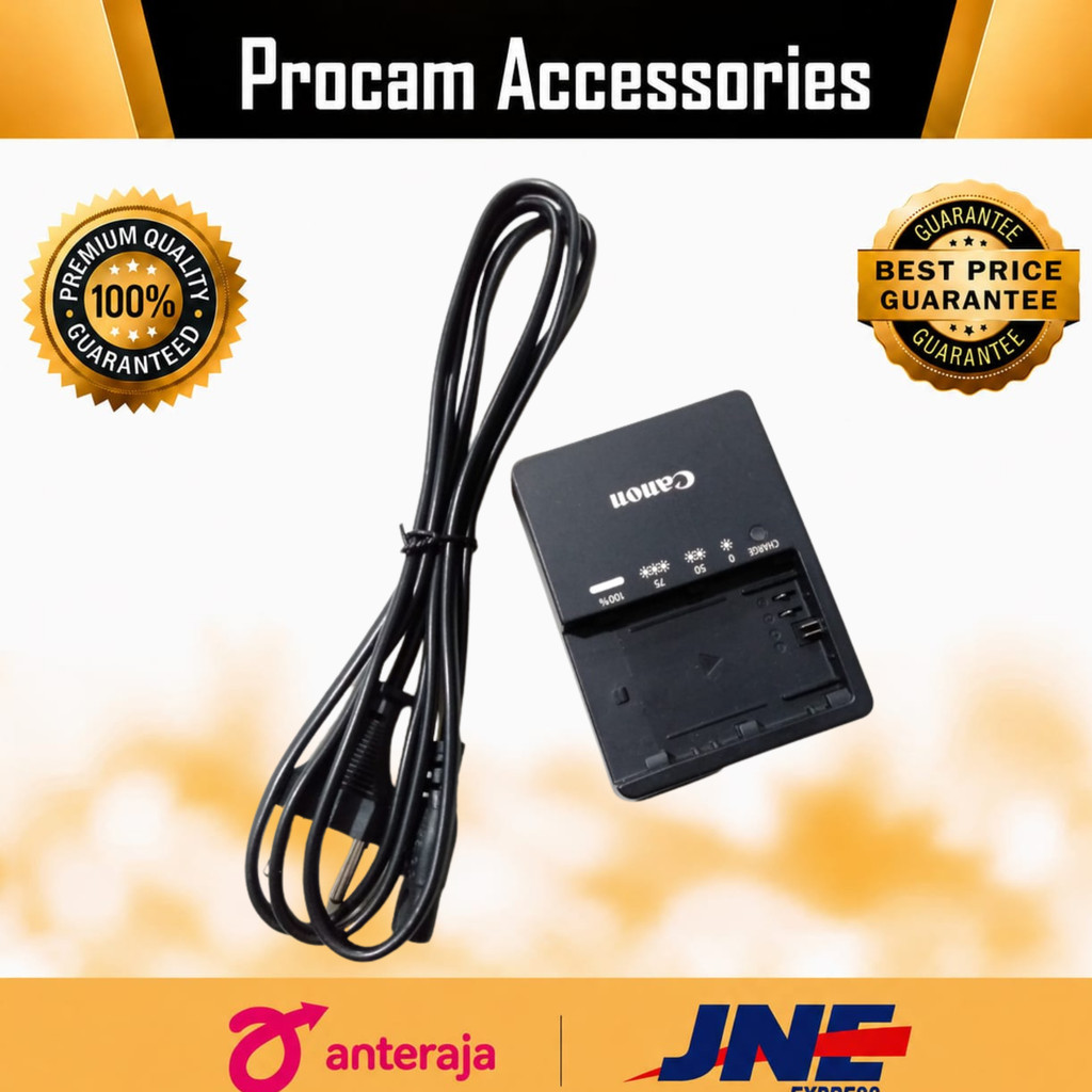 CHARGER Canon LC-E6 LC-E6E LC E6 For Battery Lp-E6 Bekas Original 6D 7D 70D 60D 5D 5D Mark II III