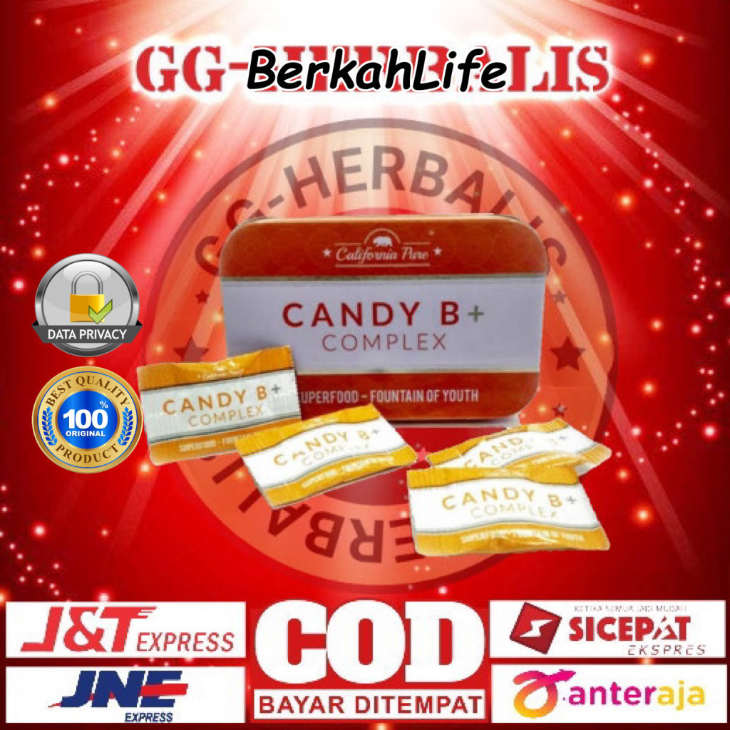 ( Terbaik) Candy  Kesehatan Candy Jeruk b complex isi 12 Import