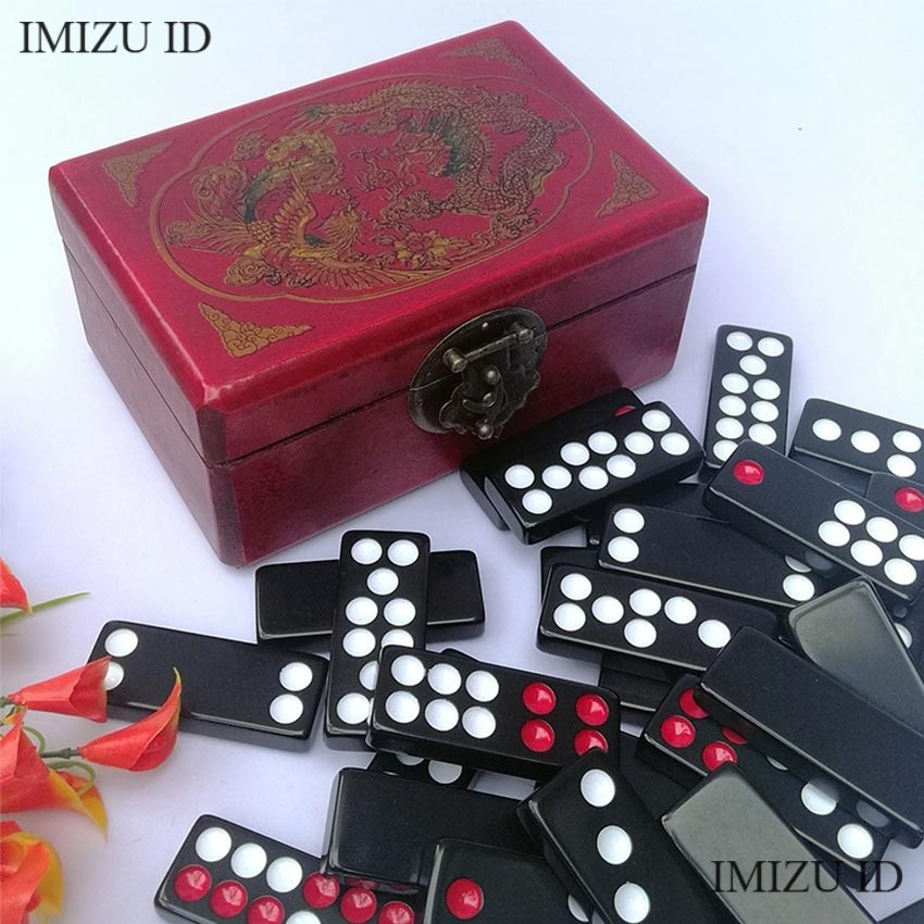 Pai Gow Chinese Paigow Tiles Set Domino Catur Tradisional Tionghoa Permainan Kartu Kasino Papan Boar