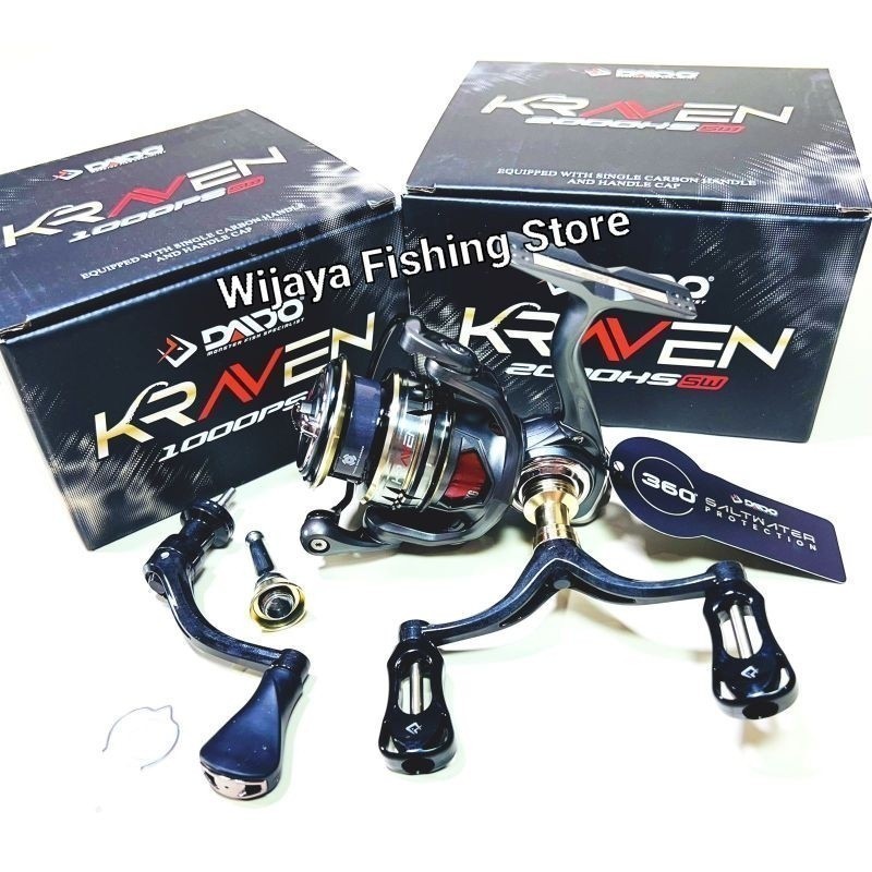 9.9 Reel Pancing Daido Kraven SW HS 1000 2000 3000 POWER HANDLE