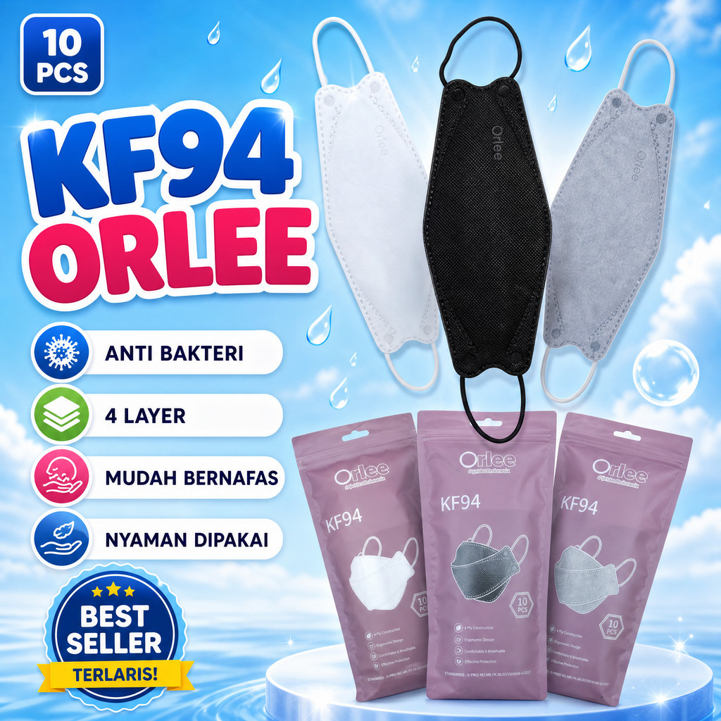 GROSIR  Masker KF 94 | Masker KF94 Orlee | KF94 Masker | Masker Orlee | Masker KF94 Hitam | Masker K