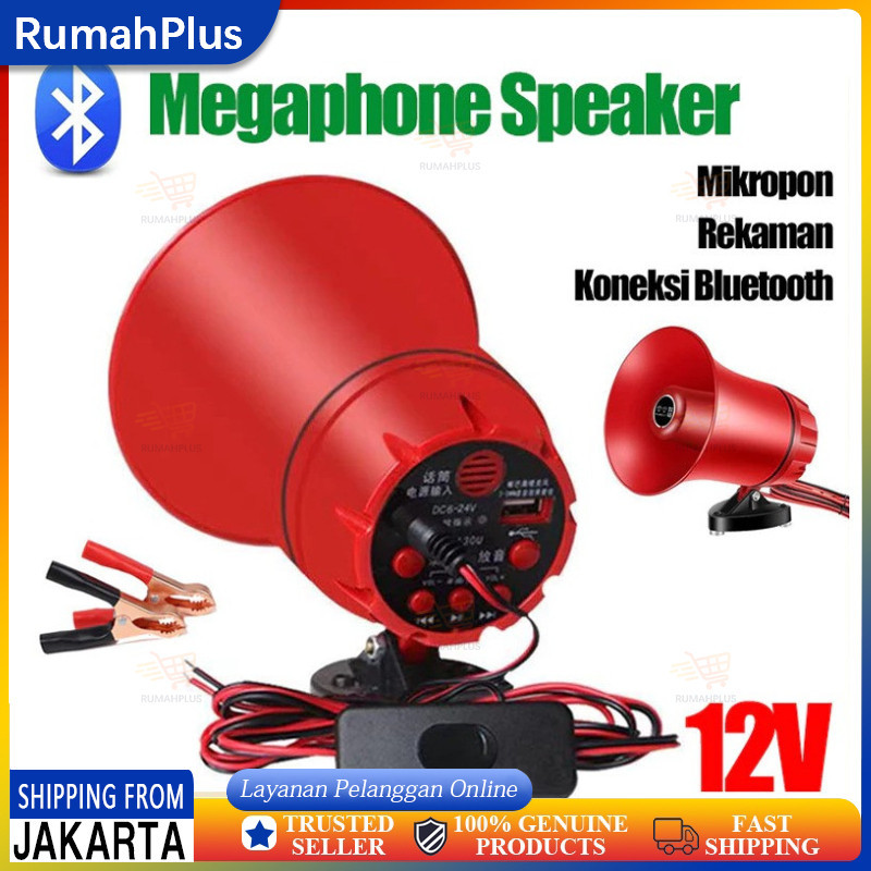 Ready ya,cod Toa Megaphone Megaphone Speaker Corong Sirine Bisa Rekam Suara Pengeras Suara Bisa Reka