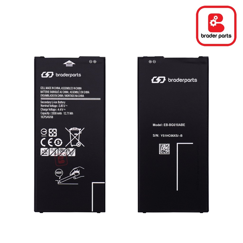 Braderparts Baterai Battery Batre EB-BG610ABE for Samsung SM-J415F / J4 Plus / SM-G610F / J7 Prime /