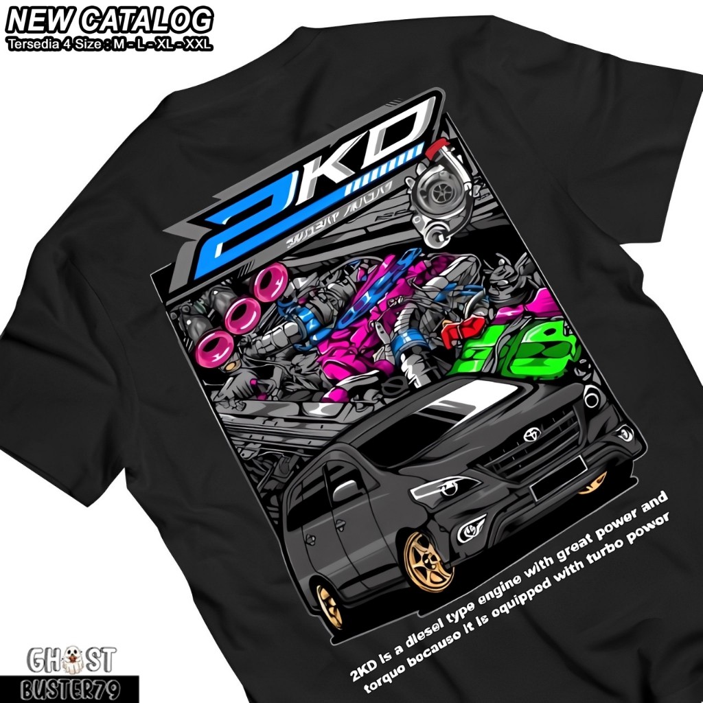 (Kaos Anak) Kaos Distro Innova 2KD Innova Cumi Cumi Darat 2KD Powered Kaos Mobil Otomotif KAOS INNOV