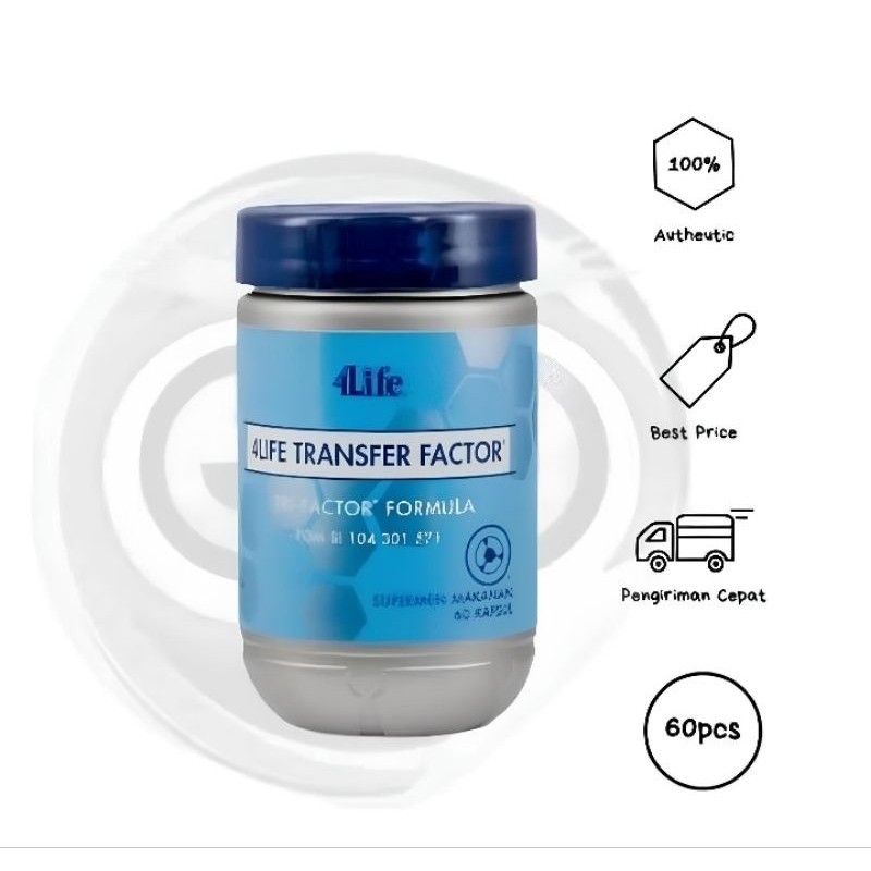Ready 4Life TF Tri Tranfer Factor Original Vitamin Imun Tubuh | 4life Tranfer Tri-Formula Isi 60 Kap