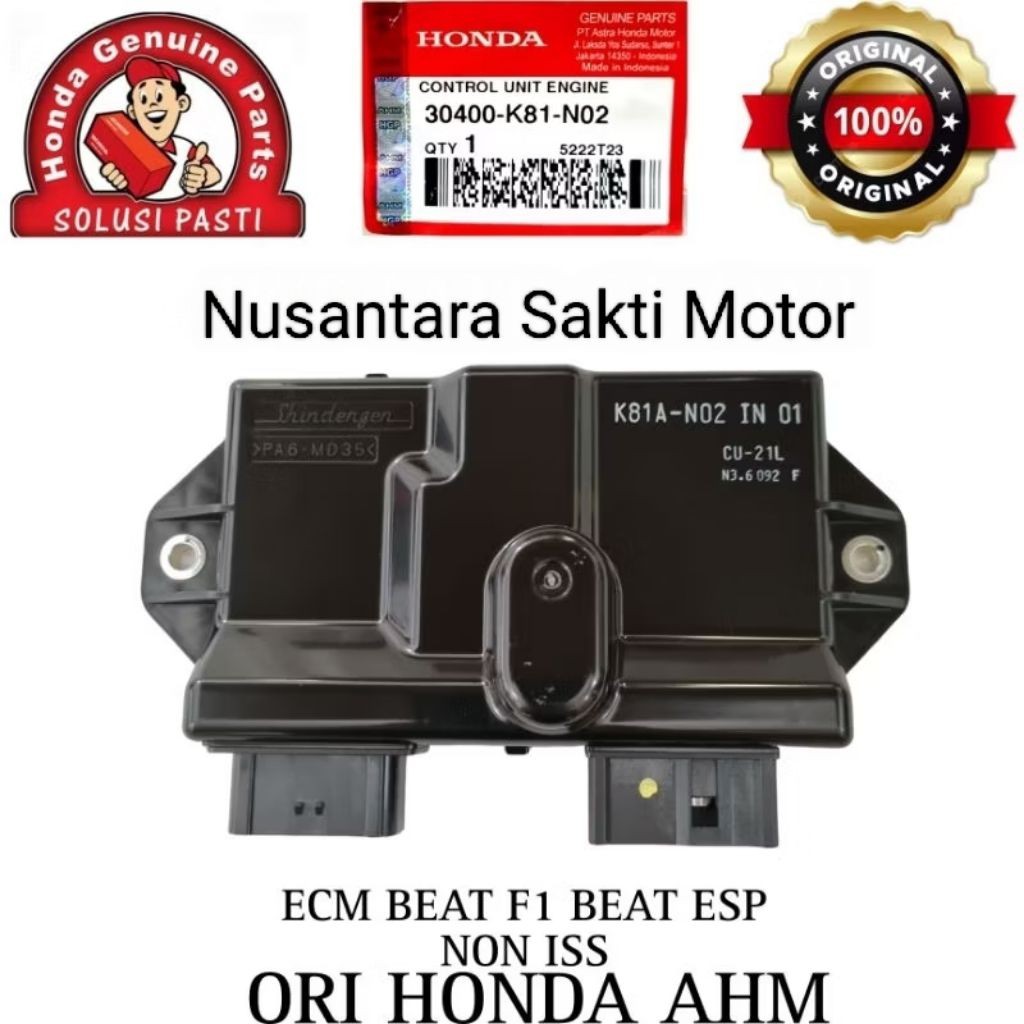 ( 30400-k81-n02 ) ecu ecm cdi k81A Asli Original Honda AHM HGP IN 01 eng control unit