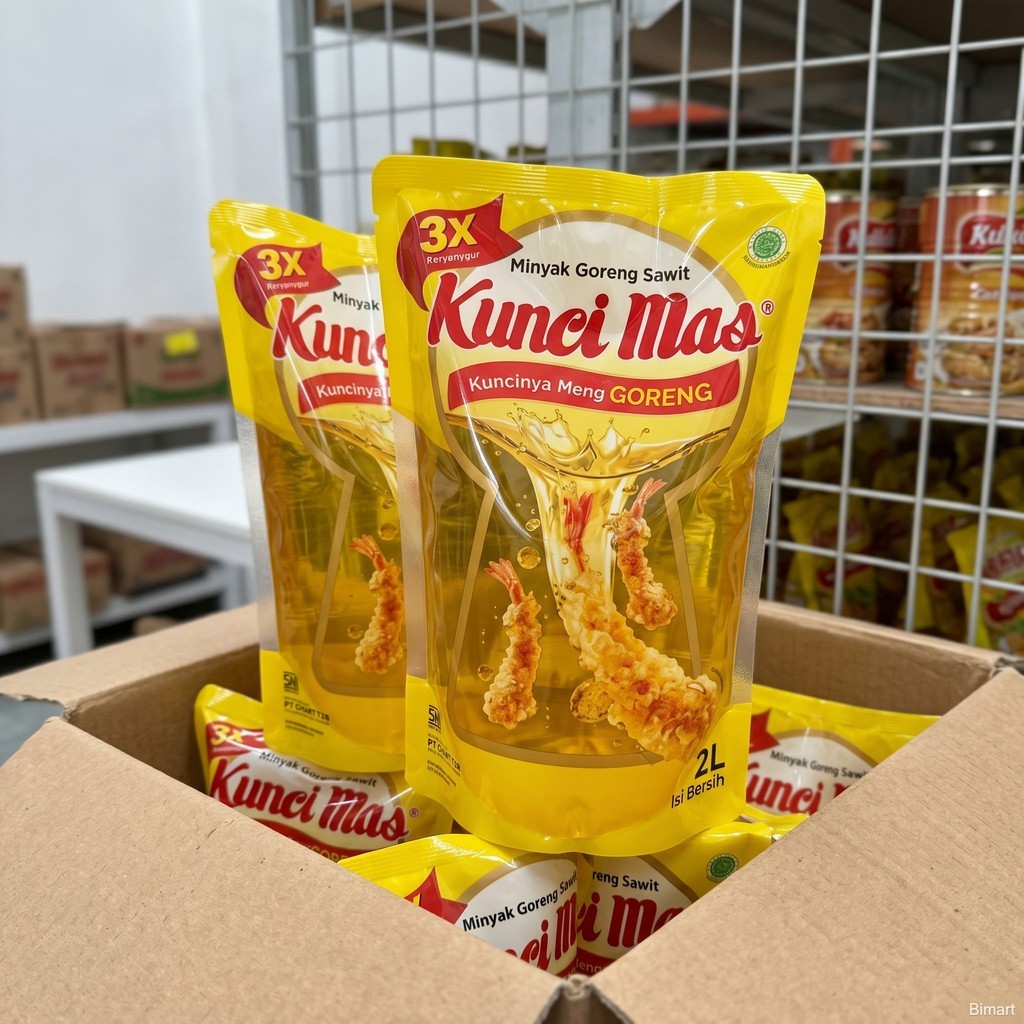 Minyak Goreng Kunci Mas 2 Liter | Minyak Goreng Premium | Bimart Grosir