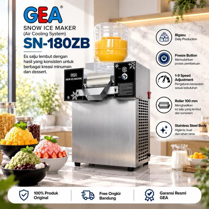 GEA Snow Ice Maker SN-180ZB / SN 180ZB / SN180ZB Mesin Pembuat Es Snow Ice Es Salju