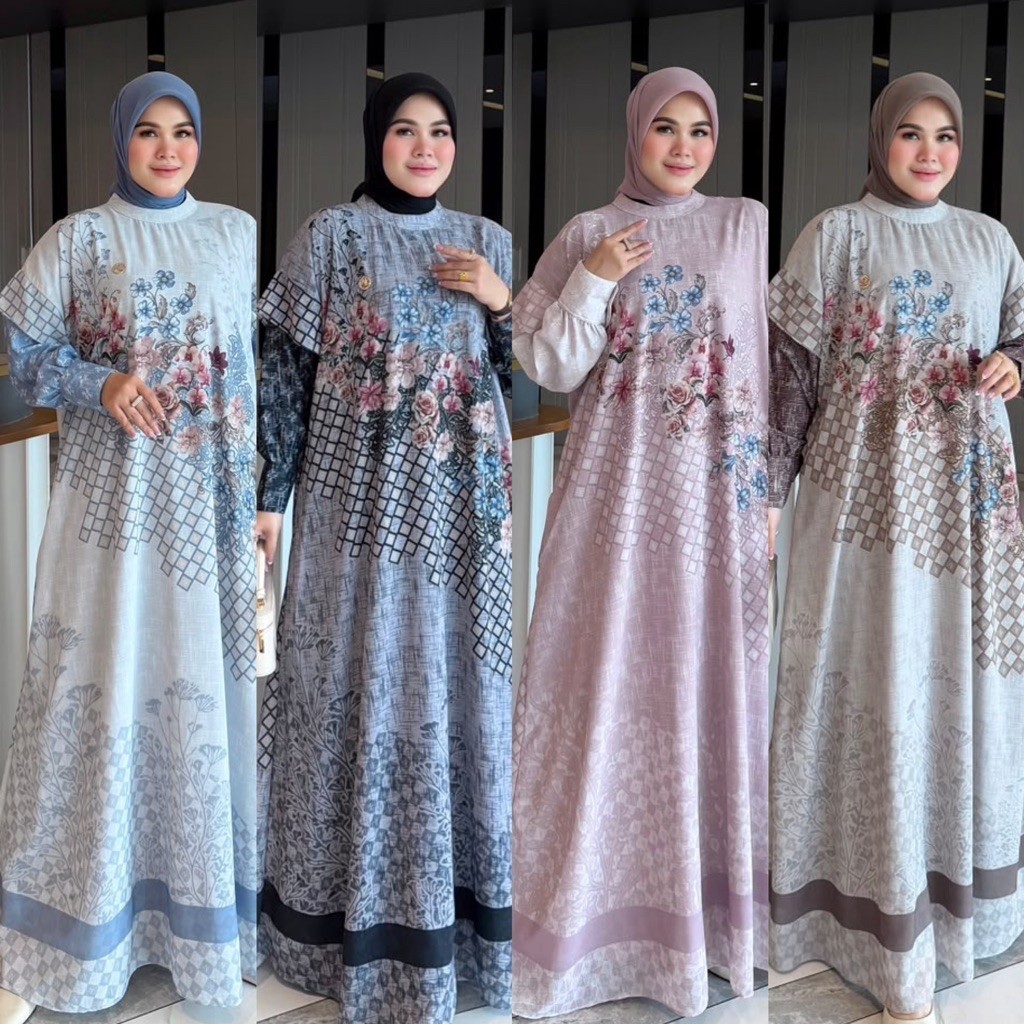 FAZZA DRESS GAMIS BY NUNULOLO PREORDER 7 HARI KERJA