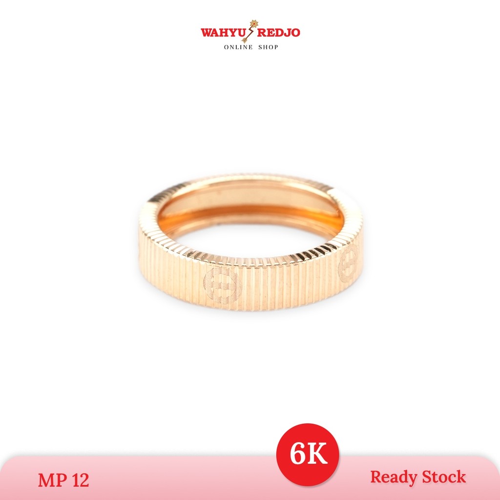 WAHYU REDJO - CINCIN EMAS 6K HWT MODEL KT GARIS BESAR DAILY WEAR & MINIMALIS (PMR)