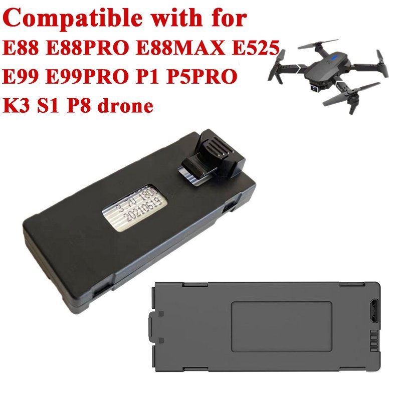 High-capacity Baterai Cadangan Ori untuk drone E99/E88/P1/P5/P8 Pro 3.7V 1800mAh battery lipo drone