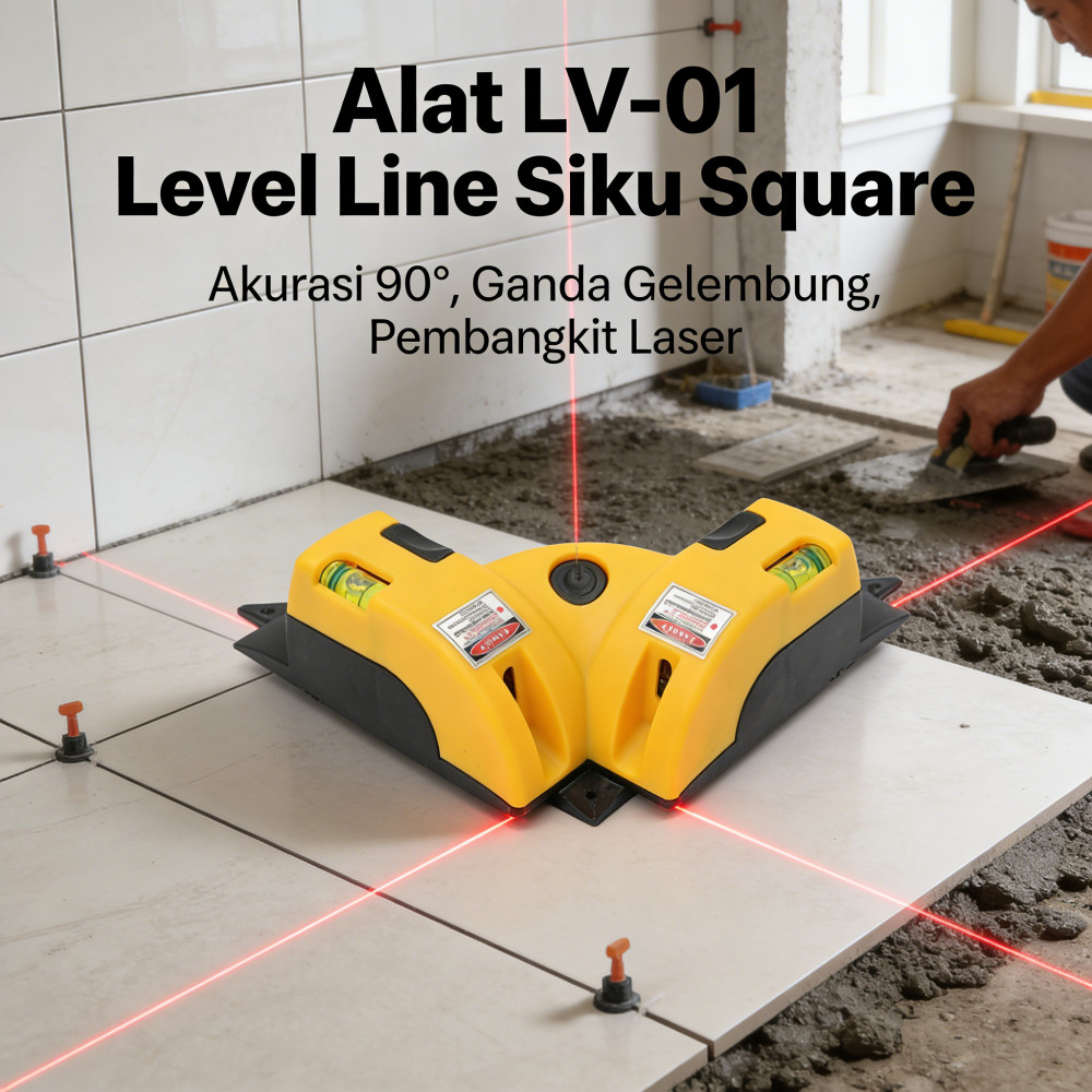 Siku Alat Kelurusan Laser Derajat 90 Siku Sudut