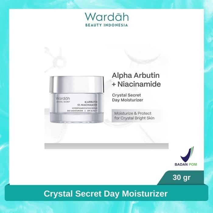 Wardah Crystal Secret Paket Krim Siang dan Malam 30G
