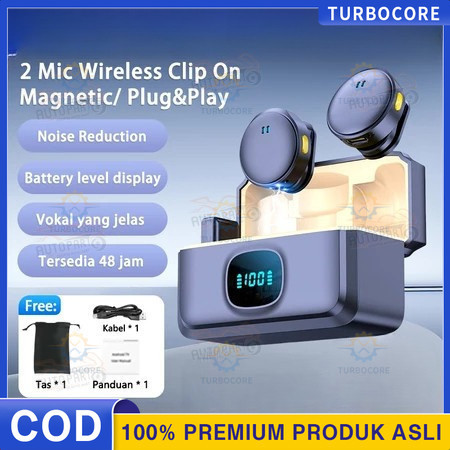 Mikrofon Nirkabel Lavalier Mic Portabel Audio Video Pembuatan Rekaman Wireless Microphone HP Clip On