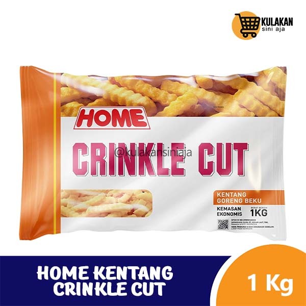 Home Kentang Goreng Crinkle Cut 1 Kg Frozen
