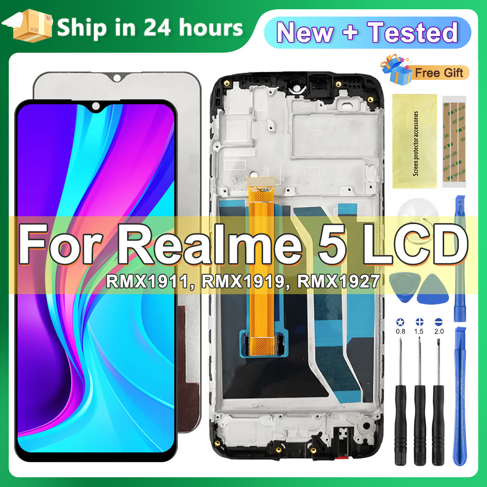 OEM For Oppo Realme 5 RMX1911 LCD Realme 5s RMX1925 splay Tou Screen gitizer Assembly Realme 5i RMX2