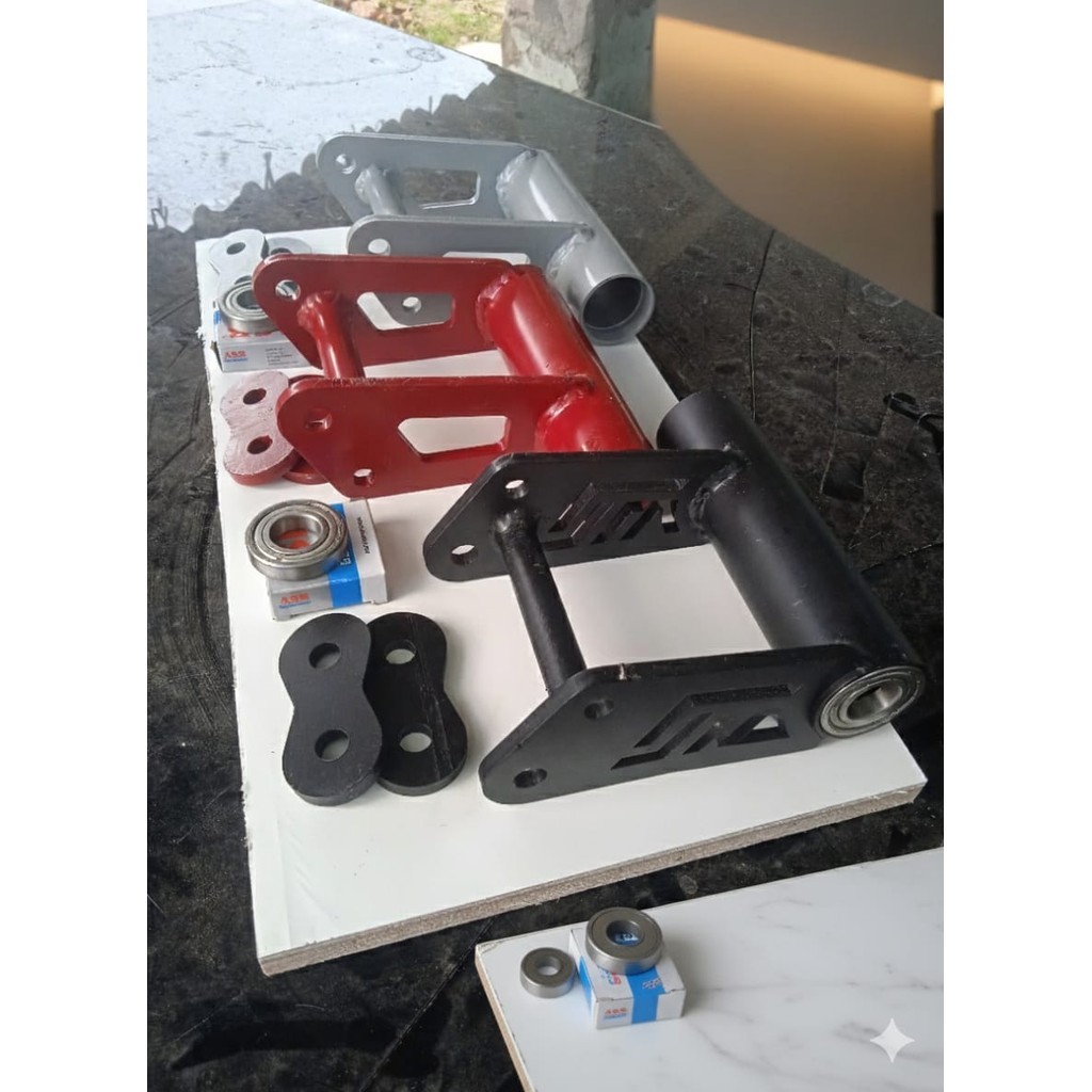 Engine Mounting 4Cm Dan 5Cm Mio Karbu Soul Smile Sporty Long Racing Drag Pemundur Rangka Free Bearin