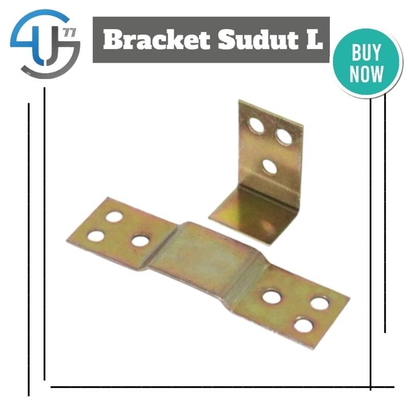 Bracket Sudut L Kayu Meja Konektor Engsel 1set Psang Meja Tempel Kayu Sudut Dinding Tembok