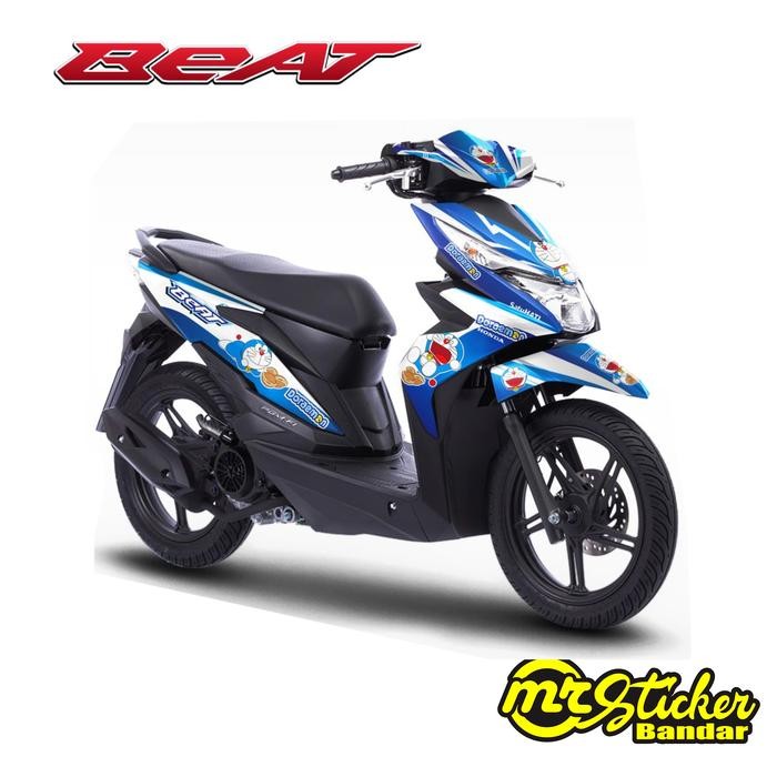 Decal sticker Motor Beat full body biru putih full body Motorcycle - beat karbu