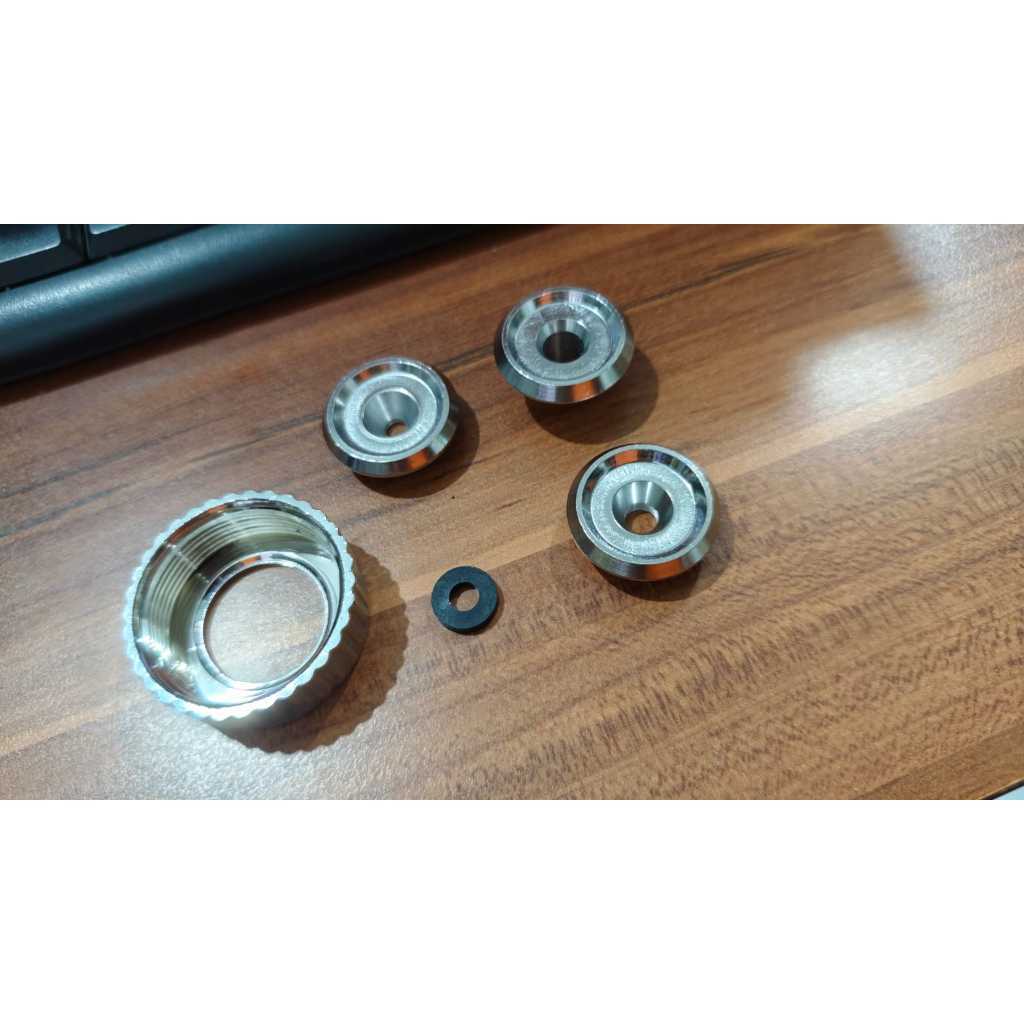 Set 5pcs NOZZLE SPRAY GUN TEXTURE Part Nozel penjepit clamp klem nozel Hopper Gun tekstur