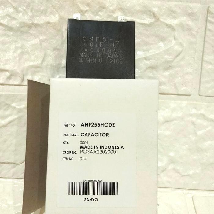 CAPACITOR 7UF/ MIKRO UNTUK POMPA AIR SANYO TYPE PD-H250B/PD-H200B ORI